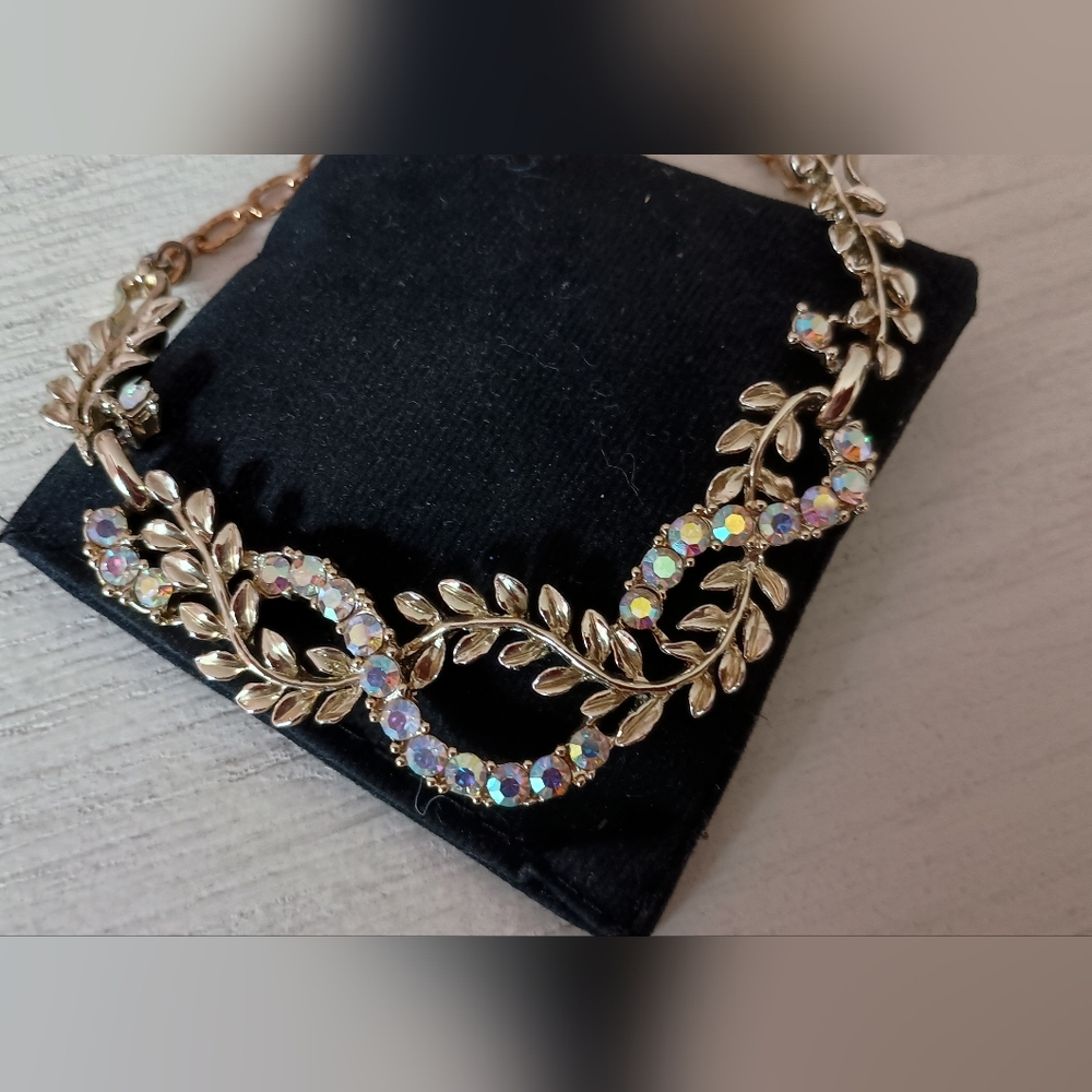 3/$15 High Glamour Iridescent Rhinestone Fashion Necklace